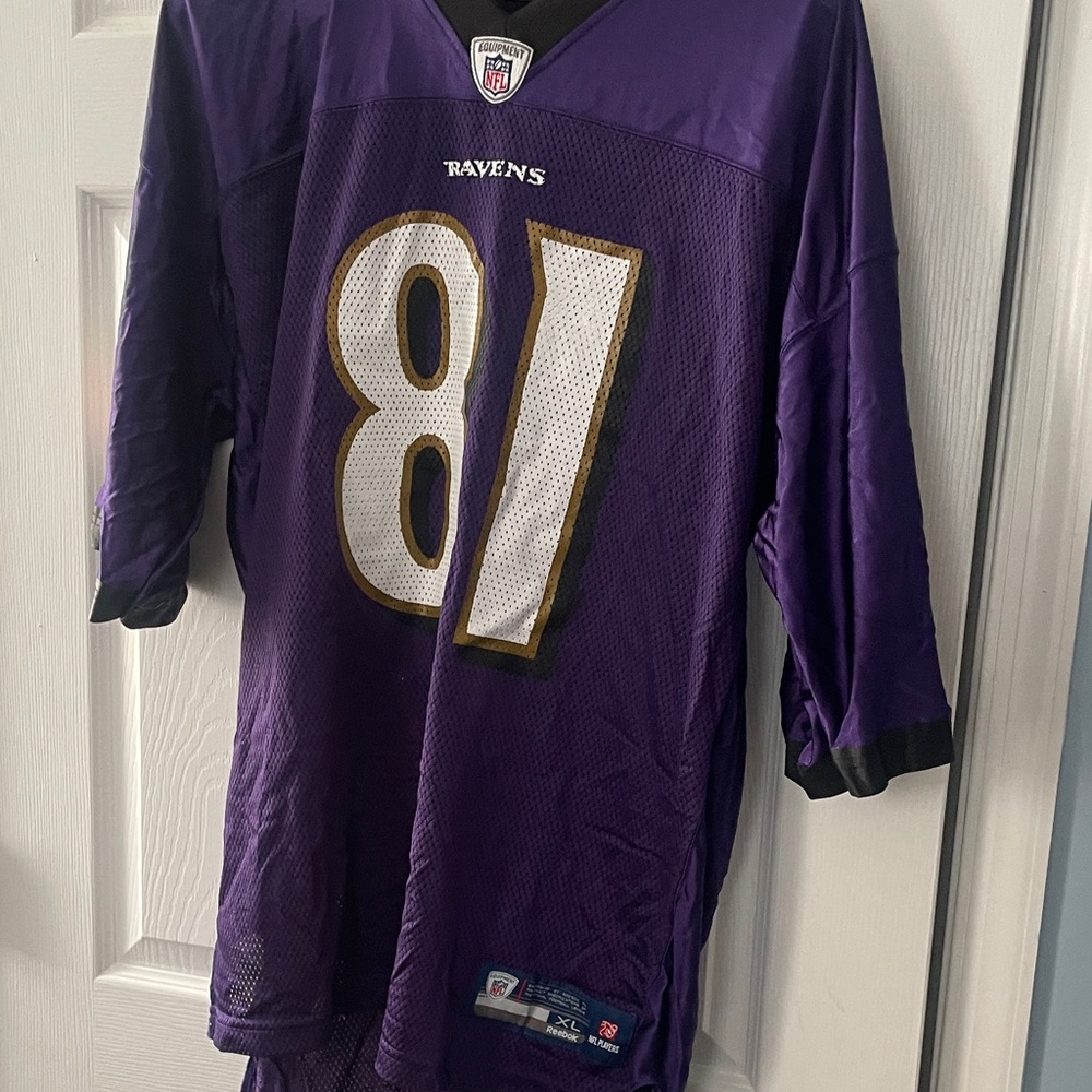 NFL Baltimore Ravens #81 Jersey in Purple, White & Gold